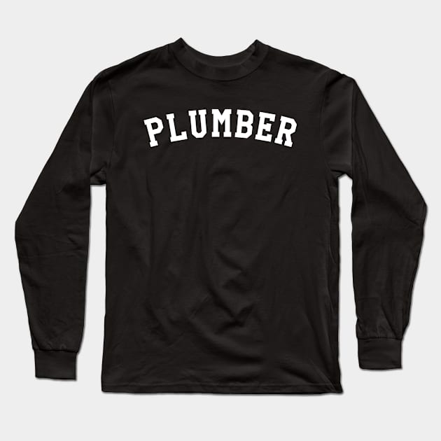 Plumber Long Sleeve T-Shirt by KC Happy Shop